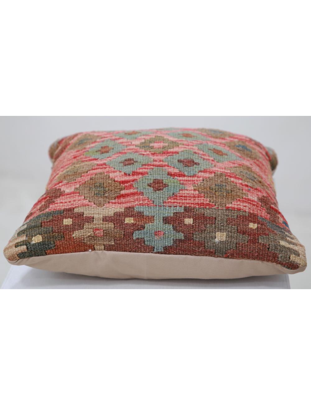 Pillows 1' 5" X 1' 5" Hand-Woven Wool Pillow 1' 5" X 1' 5" (43 X 43) / Multi / Multi