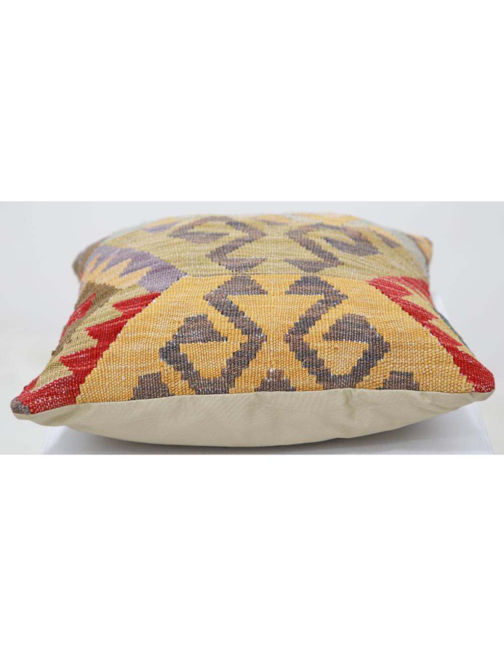 Pillows 1' 5" X 1' 5" Hand-Woven Wool Pillow 1' 5" X 1' 5" (43 X 43) / Multi / Multi