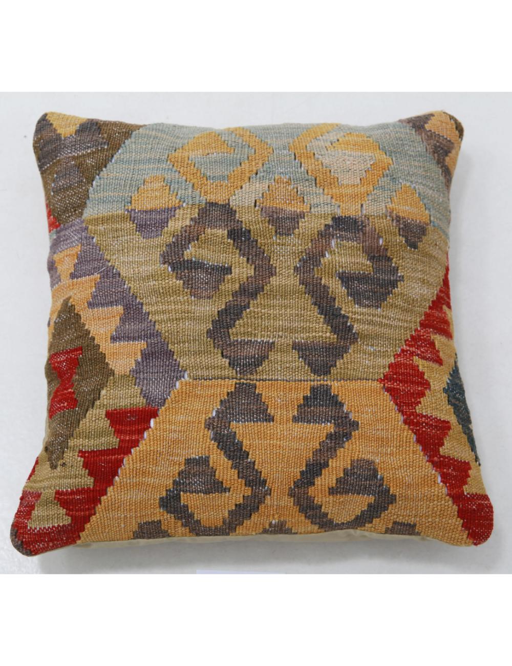 Pillows 1' 5" X 1' 5" Hand-Woven Wool Pillow 1' 5" X 1' 5" (43 X 43) / Multi / Multi