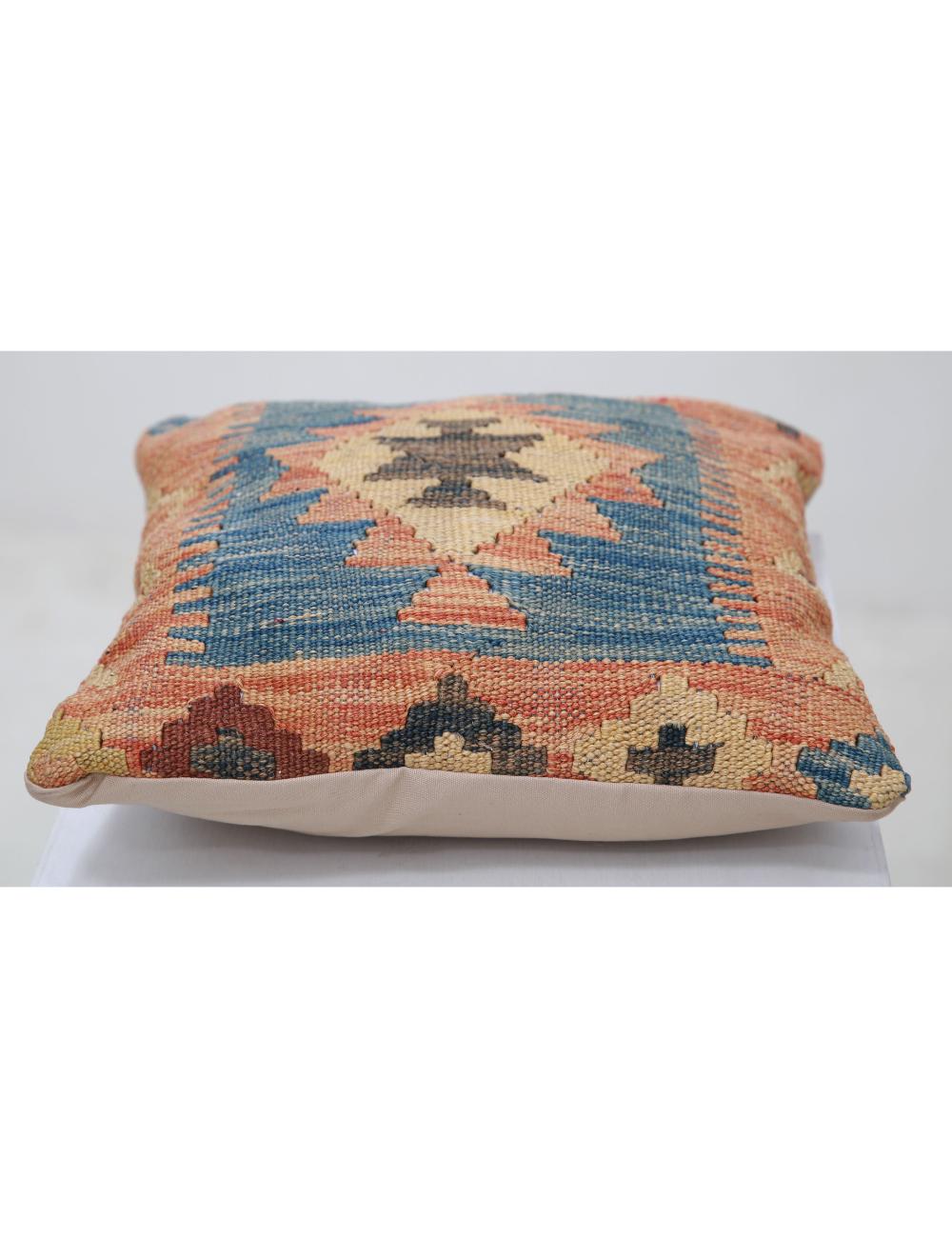 Pillows 1' 5" X 1' 5" Hand-Woven Wool Pillow 1' 5" X 1' 5" (43 X 43) / Multi / Multi