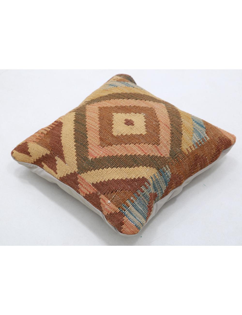 Pillows 1' 5" X 1' 5" Hand-Woven Wool Pillow 1' 5" X 1' 5" (43 X 43) / Multi / Multi