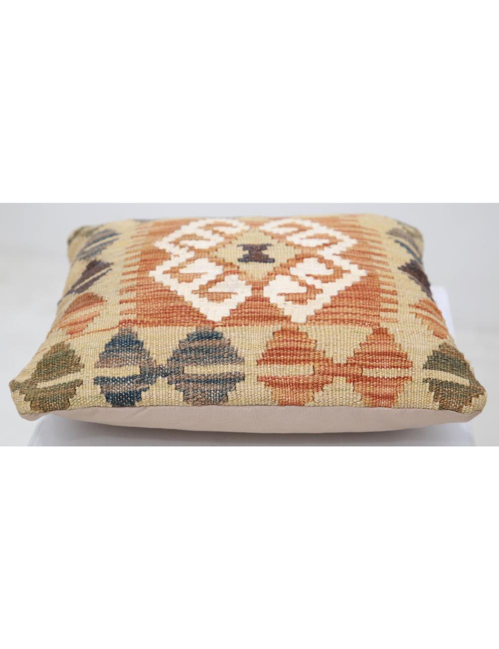 Pillows 1' 5" X 1' 5" Hand-Woven Wool Pillow 1' 5" X 1' 5" (43 X 43) / Multi / Multi