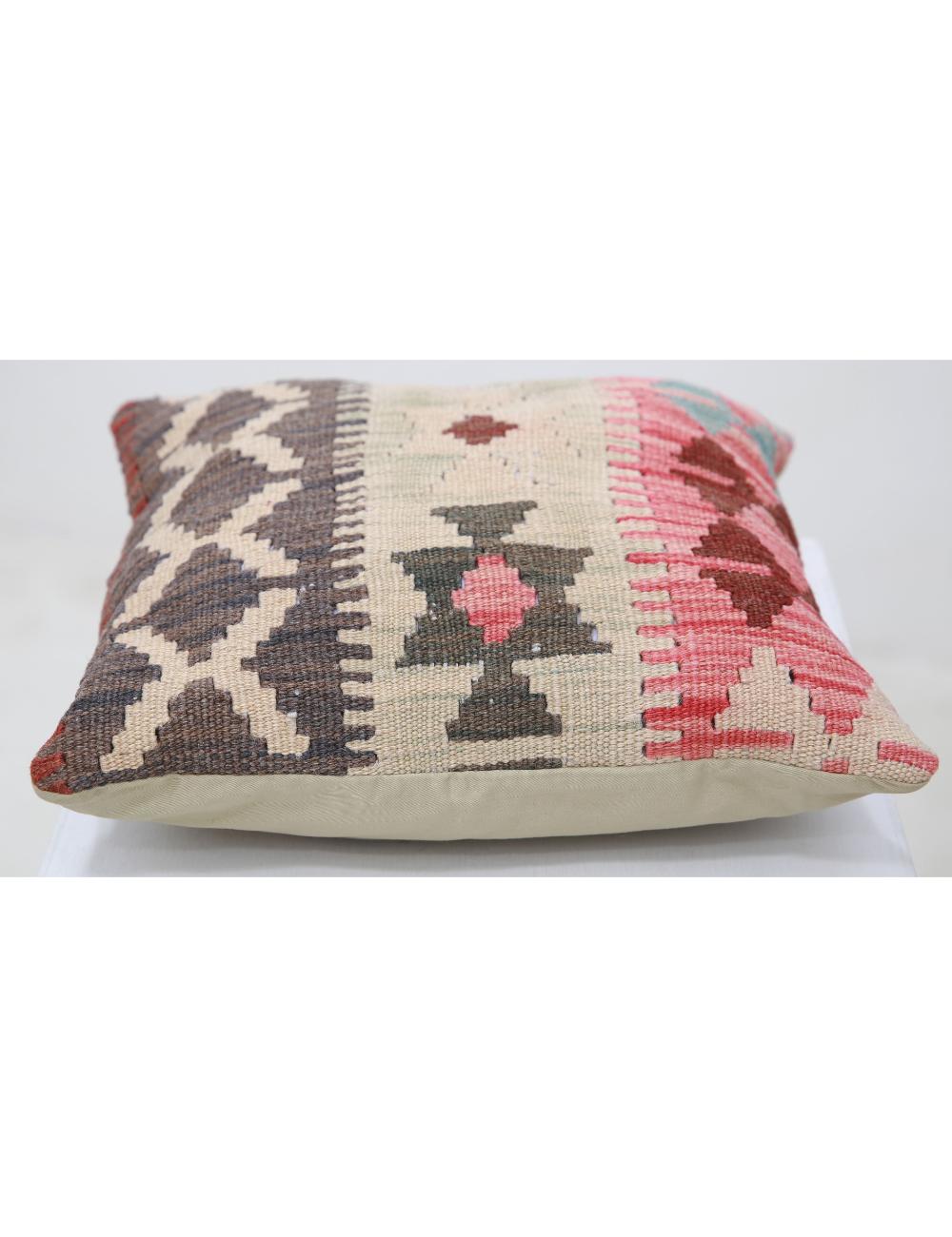 Pillows 1' 5" X 1' 5" Hand-Woven Wool Pillow 1' 5" X 1' 5" (43 X 43) / Multi / Multi