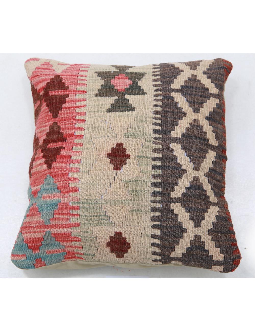 Pillows 1' 5" X 1' 5" Hand-Woven Wool Pillow 1' 5" X 1' 5" (43 X 43) / Multi / Multi