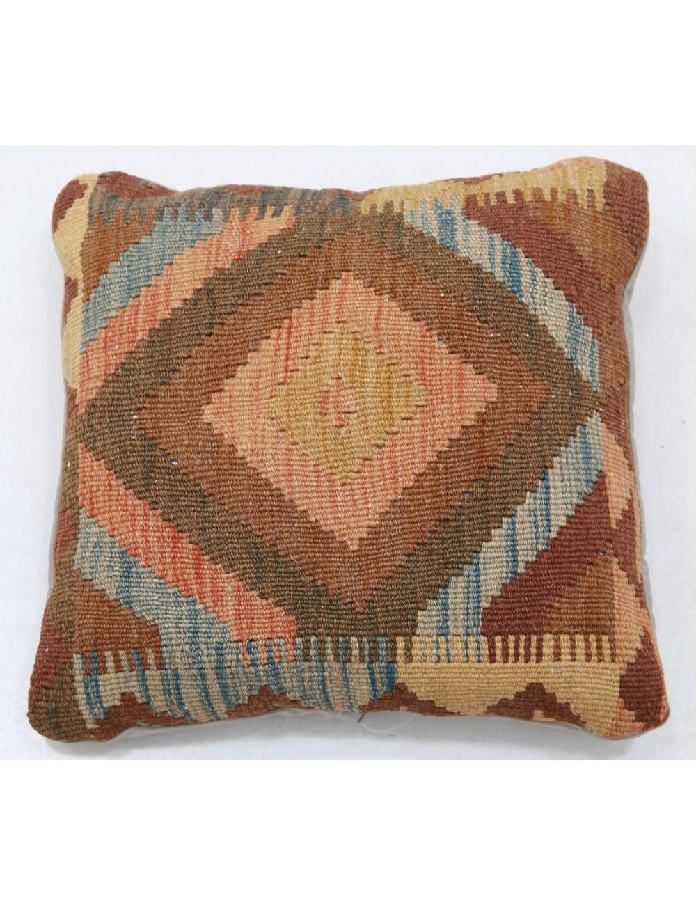 Pillows 1' 5" X 1' 5" Hand-Woven Wool Pillow 1' 5" X 1' 5" (43 X 43) / Multi / Multi