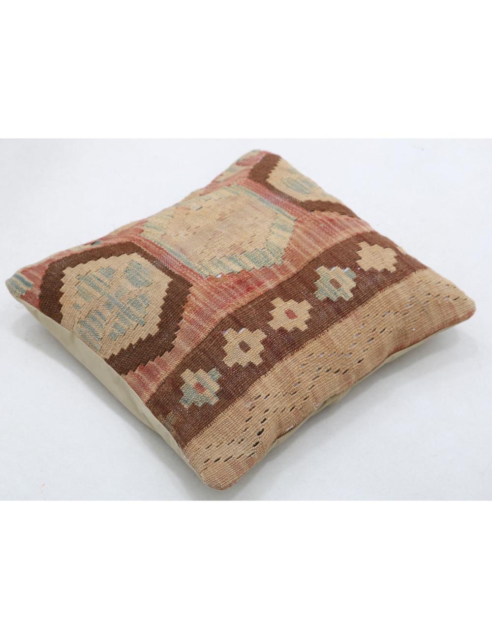 Pillows 1' 5" X 1' 5" Hand-Woven Wool Pillow 1' 5" X 1' 5" (43 X 43) / Multi / Multi