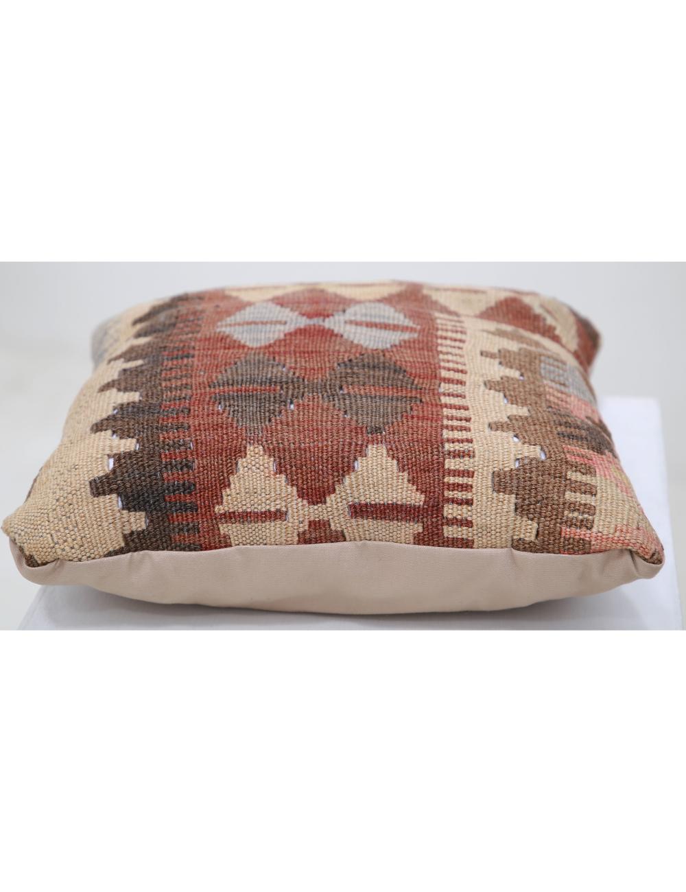 Pillows 1' 5" X 1' 5" Hand-Woven Wool Pillow 1' 5" X 1' 5" (43 X 43) / Multi / Multi