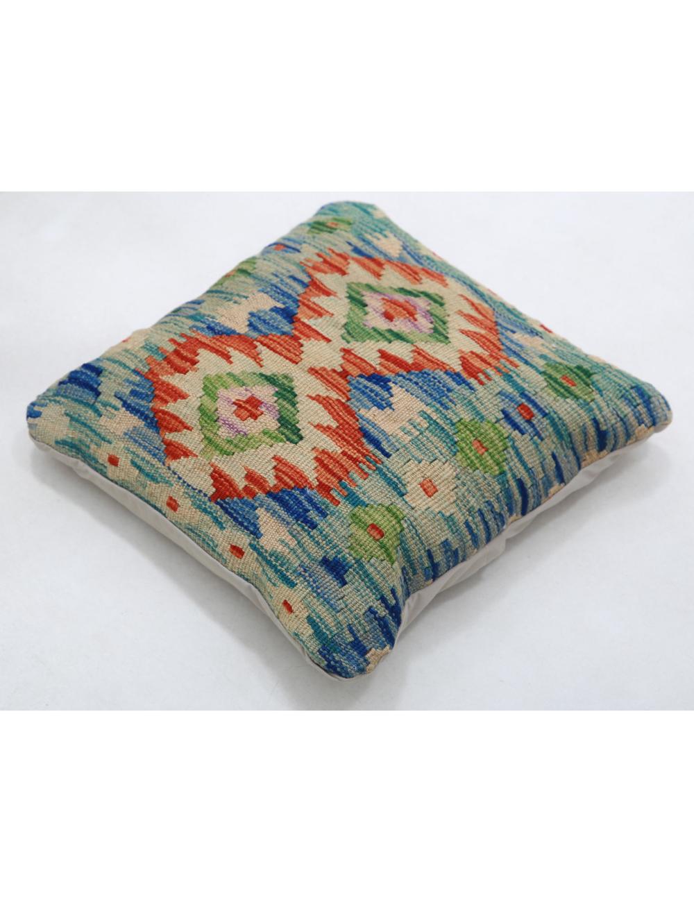 Pillows 1' 5" X 1' 5" Hand-Woven Wool Pillow 1' 5" X 1' 5" (43 X 43) / Multi / Multi