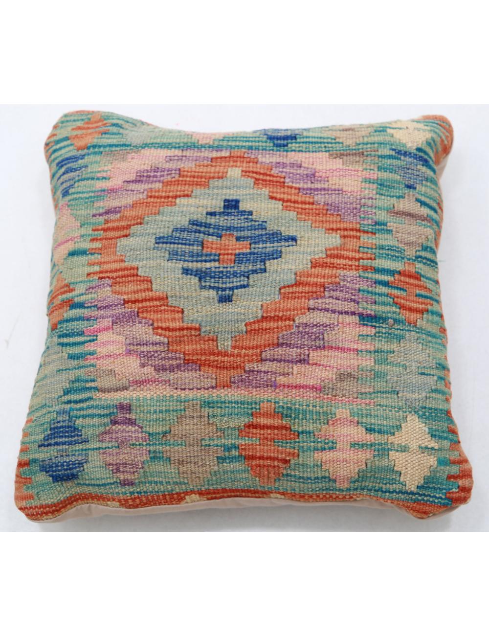 Pillows 1' 5" X 1' 5" Hand-Woven Wool Pillow 1' 5" X 1' 5" (43 X 43) / Multi / Multi