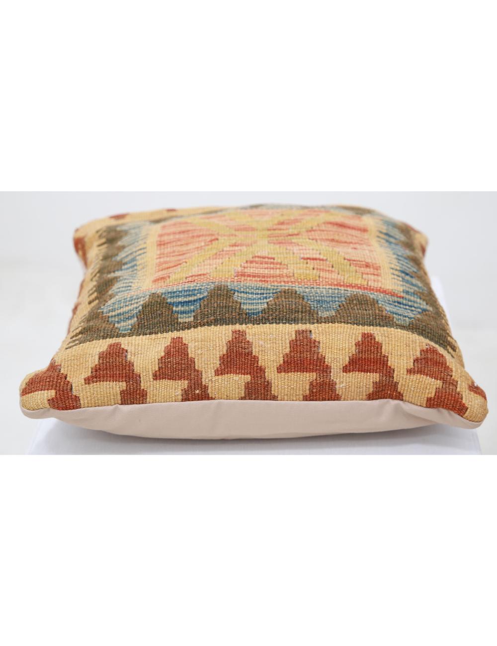 Pillows 1' 5" X 1' 5" Hand-Woven Wool Pillow 1' 5" X 1' 5" (43 X 43) / Multi / Multi