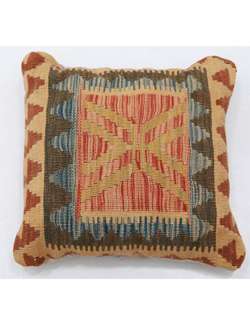 Pillows 1' 5" X 1' 5" Hand-Woven Wool Pillow 1' 5" X 1' 5" (43 X 43) / Multi / Multi