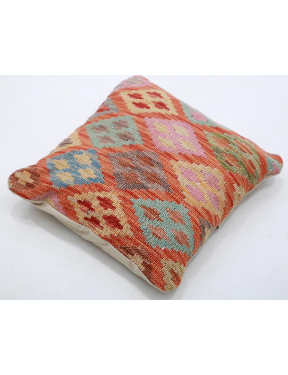 Pillows 1' 5" X 1' 5" Hand-Woven Wool Pillow 1' 5" X 1' 5" (43 X 43) / Multi / Multi