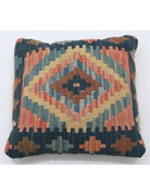 Pillows 1' 5" X 1' 5" Hand-Woven Wool Pillow 1' 5" X 1' 5" (43 X 43) / Multi / Multi