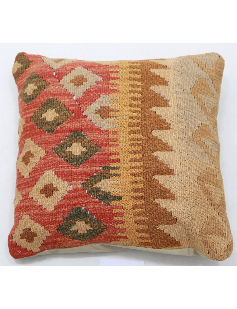 Pillows 1' 5" X 1' 5" Hand-Woven Wool Pillow 1' 5" X 1' 5" (43 X 43) / Multi / Multi