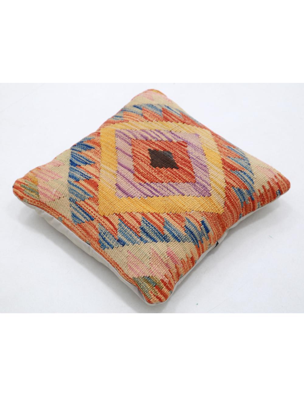 Pillows 1' 5" X 1' 5" Hand-Woven Wool Pillow 1' 5" X 1' 5" (43 X 43) / Multi / Multi