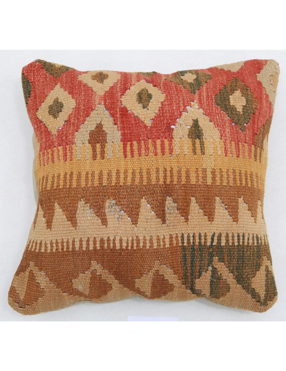 Pillows 1' 5" X 1' 5" Hand-Woven Wool Pillow 1' 5" X 1' 5" (43 X 43) / Multi / Multi