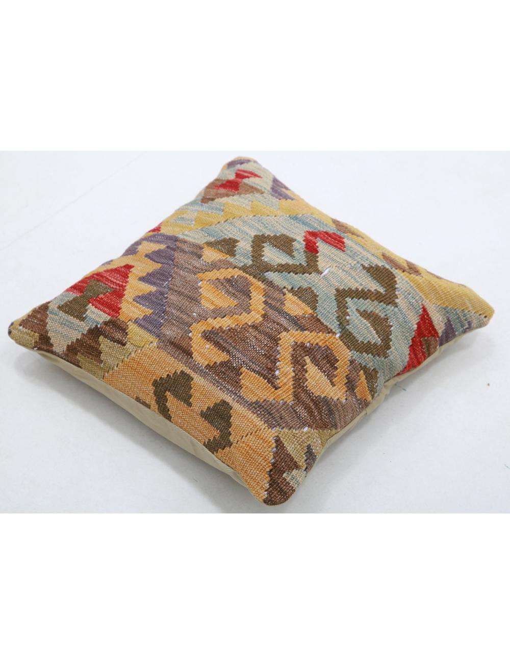 Pillows 1' 5" X 1' 5" Hand-Woven Wool Pillow 1' 5" X 1' 5" (43 X 43) / Multi / Multi