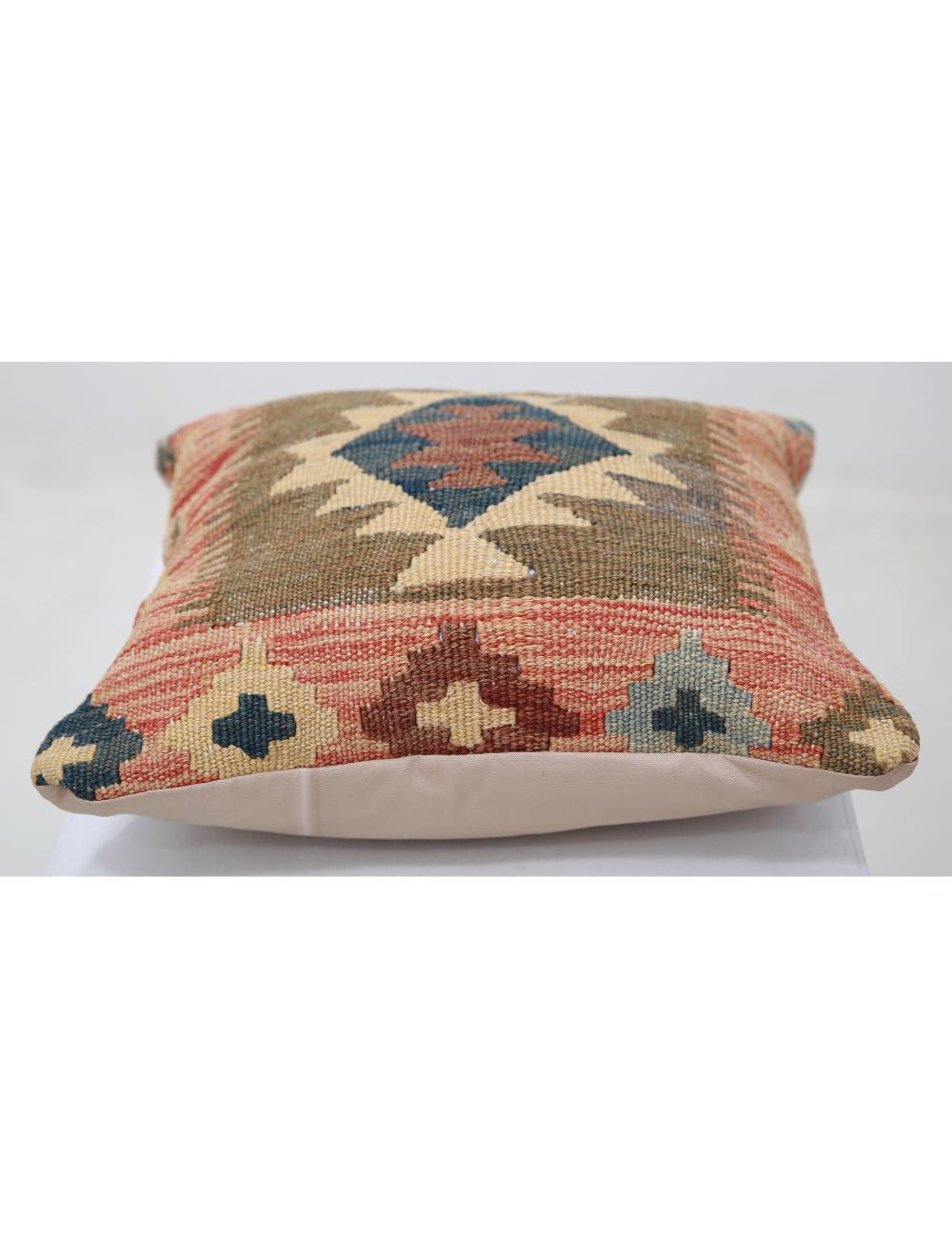 Pillows 1' 5" X 1' 5" Hand-Woven Wool Pillow 1' 5" X 1' 5" (43 X 43) / Multi / Multi