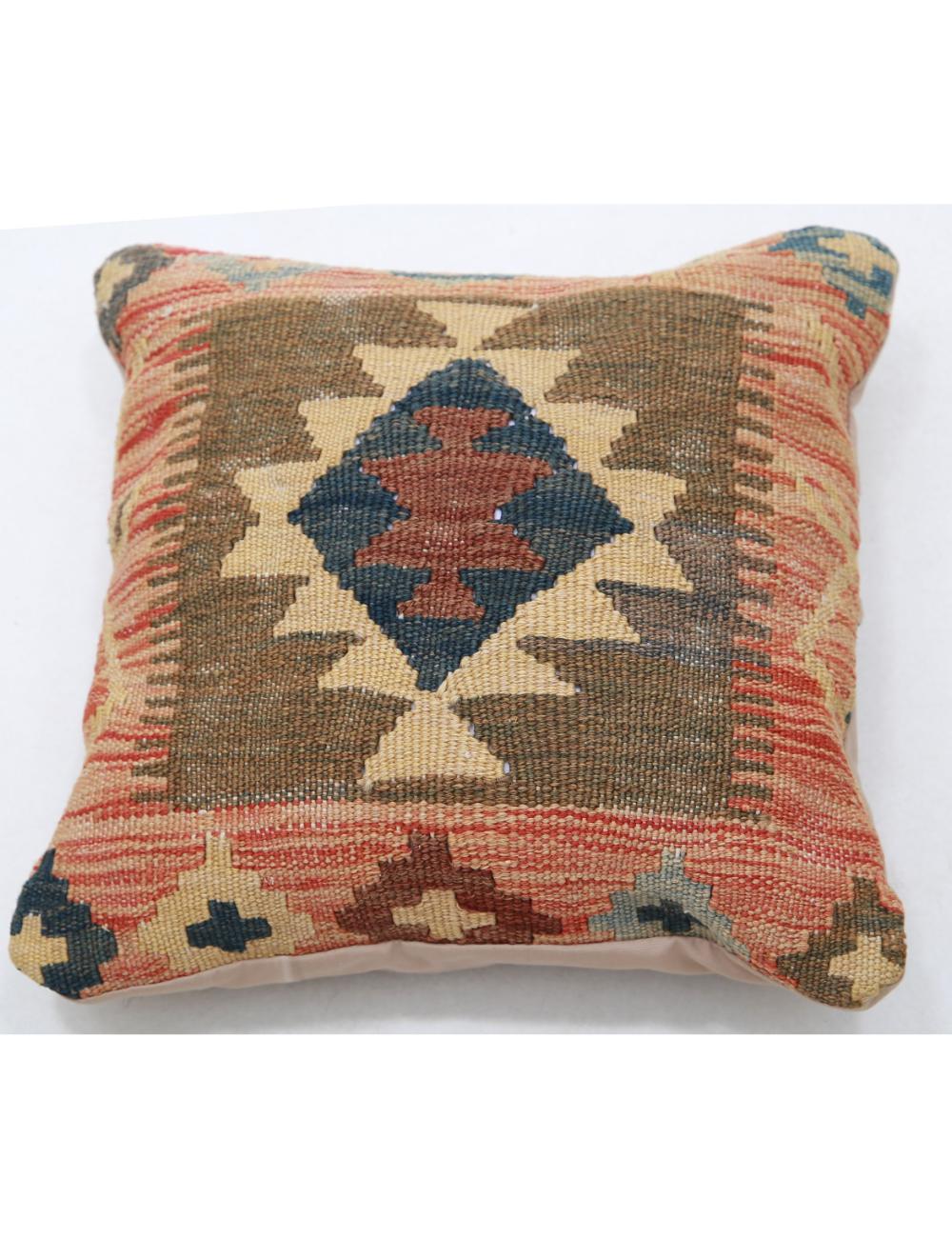 Pillows 1' 5" X 1' 5" Hand-Woven Wool Pillow 1' 5" X 1' 5" (43 X 43) / Multi / Multi