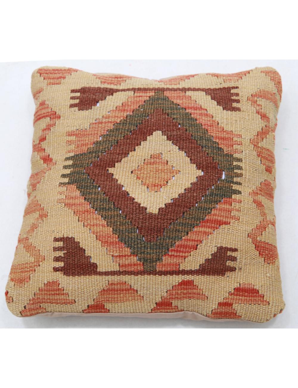 Pillows 1' 5" X 1' 5" Hand-Woven Wool Pillow 1' 5" X 1' 5" (43 X 43) / Multi / Multi