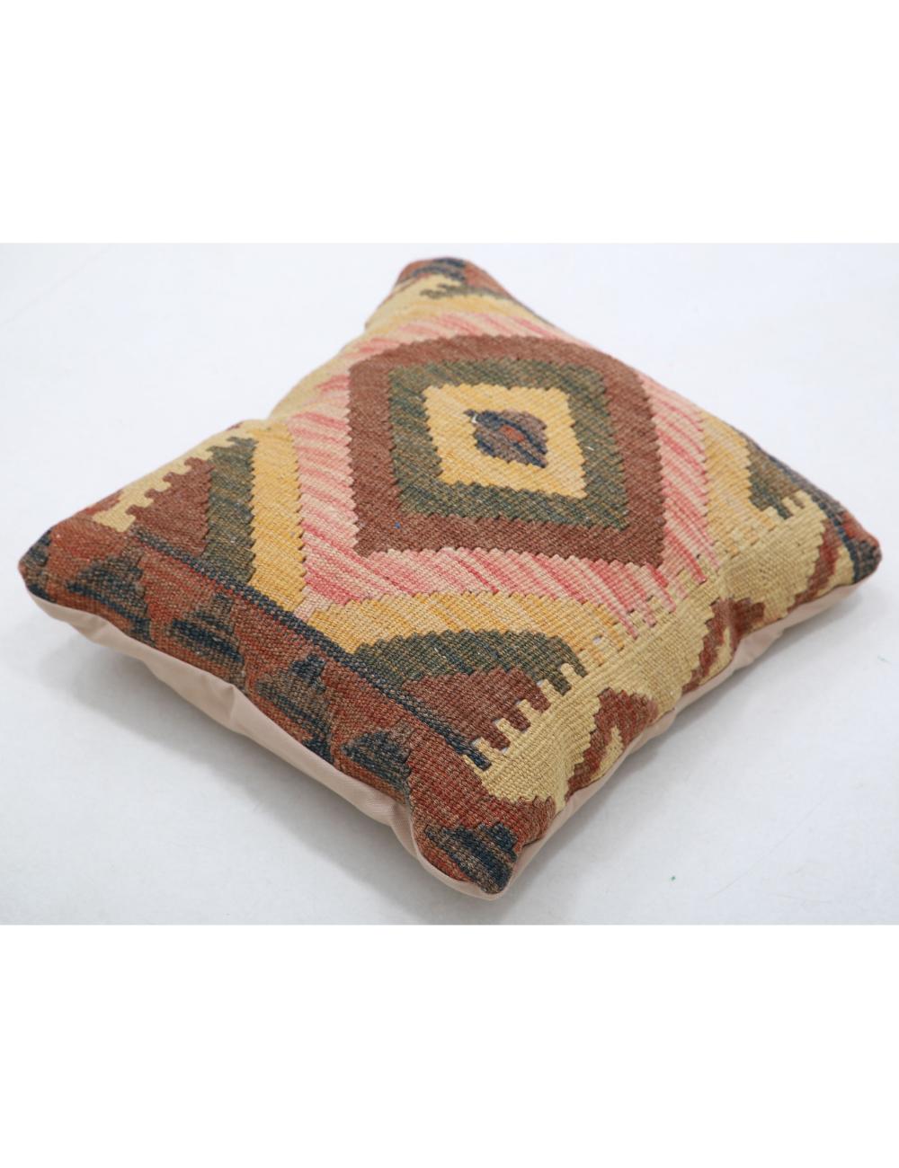 Pillows 1' 5" X 1' 5" Hand-Woven Wool Pillow 1' 5" X 1' 5" (43 X 43) / Multi / Multi