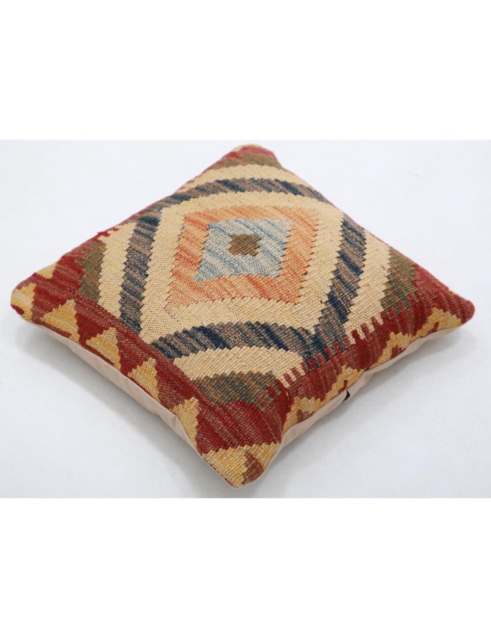 Pillows 1' 5" X 1' 5" Hand-Woven Wool Pillow 1' 5" X 1' 5" (43 X 43) / Multi / Multi