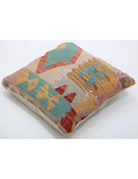 Pillows 1' 5" X 1' 5" Hand-Woven Wool Pillow 1' 5" X 1' 5" (43 X 43) / Multi / Multi