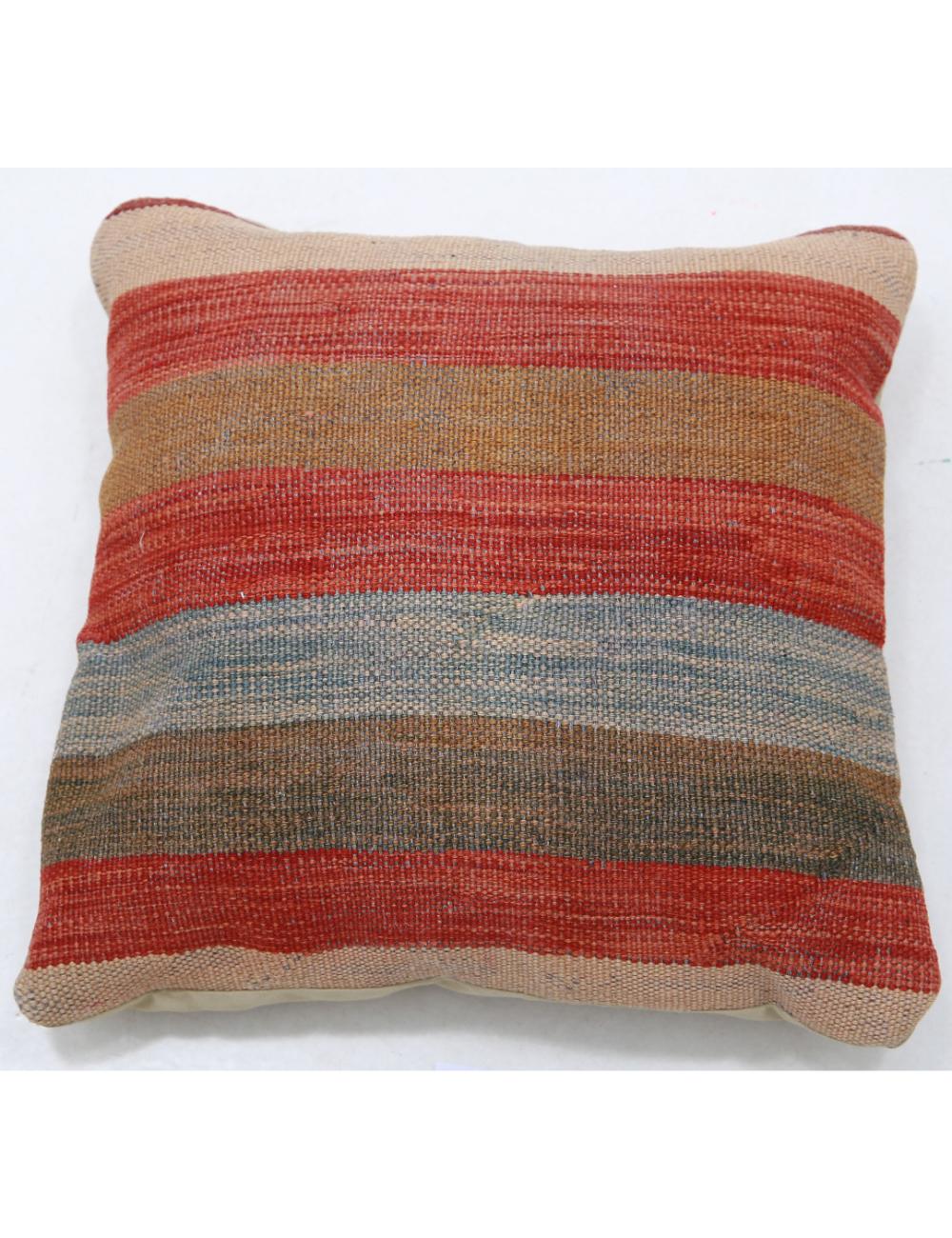 Pillows 1' 5" X 1' 5" Hand-Woven Wool Pillow 1' 5" X 1' 5" (43 X 43) / Multi / Multi