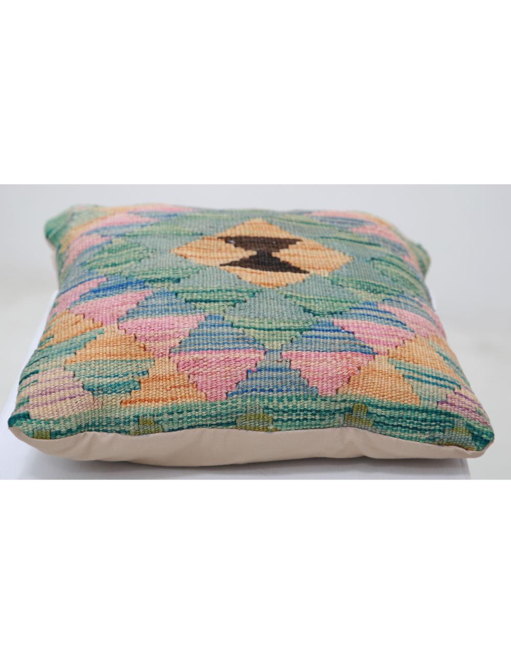 Pillows 1' 5" X 1' 5" Hand-Woven Wool Pillow 1' 5" X 1' 5" (43 X 43) / Multi / Multi