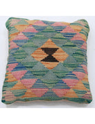 Pillows 1' 5" X 1' 5" Hand-Woven Wool Pillow 1' 5" X 1' 5" (43 X 43) / Multi / Multi