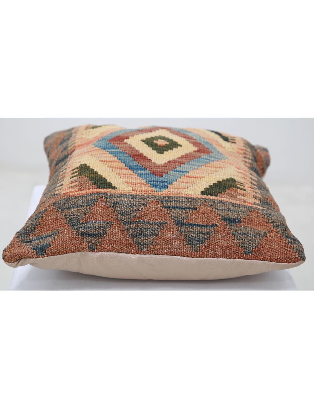 Pillows 1' 5" X 1' 5" Hand-Woven Wool Pillow 1' 5" X 1' 5" (43 X 43) / Multi / Multi