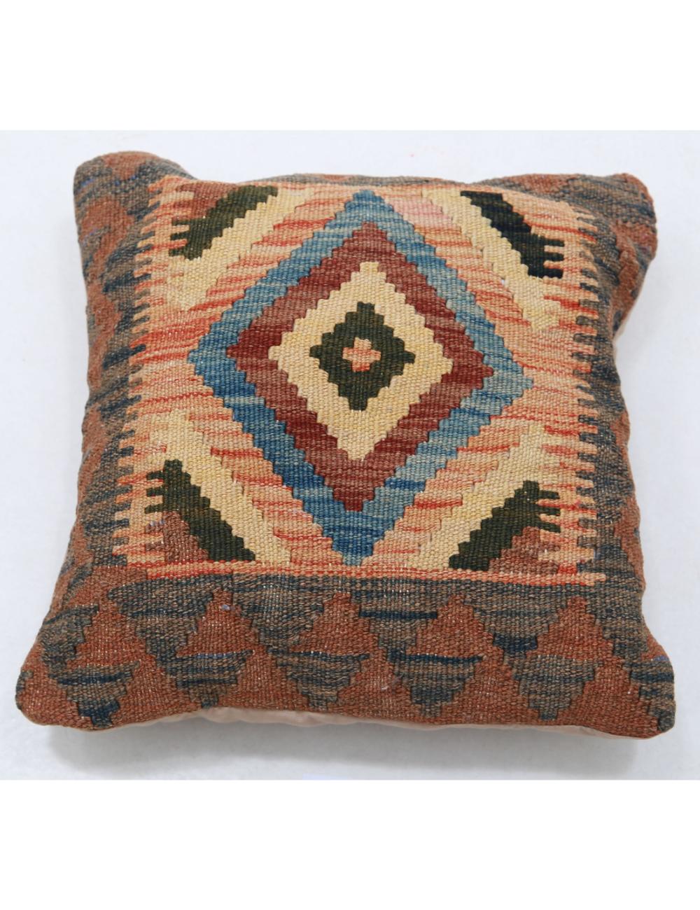 Pillows 1' 5" X 1' 5" Hand-Woven Wool Pillow 1' 5" X 1' 5" (43 X 43) / Multi / Multi