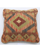 Pillows 1' 5" X 1' 5" Hand-Woven Wool Pillow 1' 5" X 1' 5" (43 X 43) / Multi / Multi