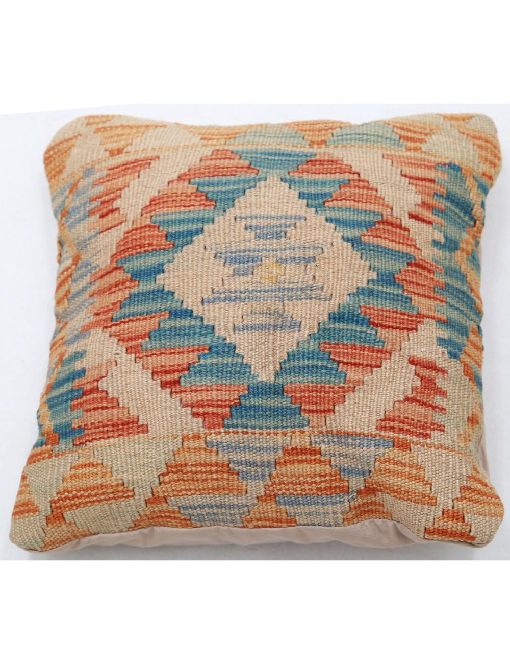 Pillows 1' 5" X 1' 5" Hand-Woven Wool Pillow 1' 5" X 1' 5" (43 X 43) / Multi / Multi