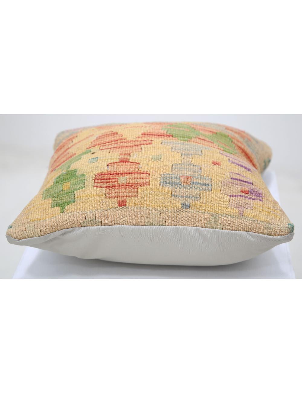 Pillows 1' 5" X 1' 5" Hand-Woven Wool Pillow 1' 5" X 1' 5" (43 X 43) / Multi / Multi