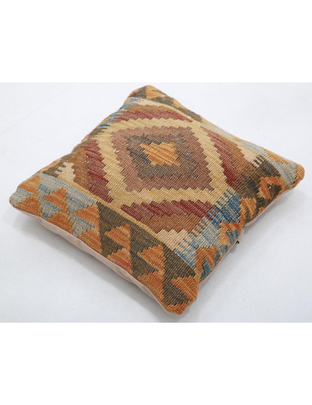 Pillows 1' 5" X 1' 5" Hand-Woven Wool Pillow 1' 5" X 1' 5" (43 X 43) / Multi / Multi