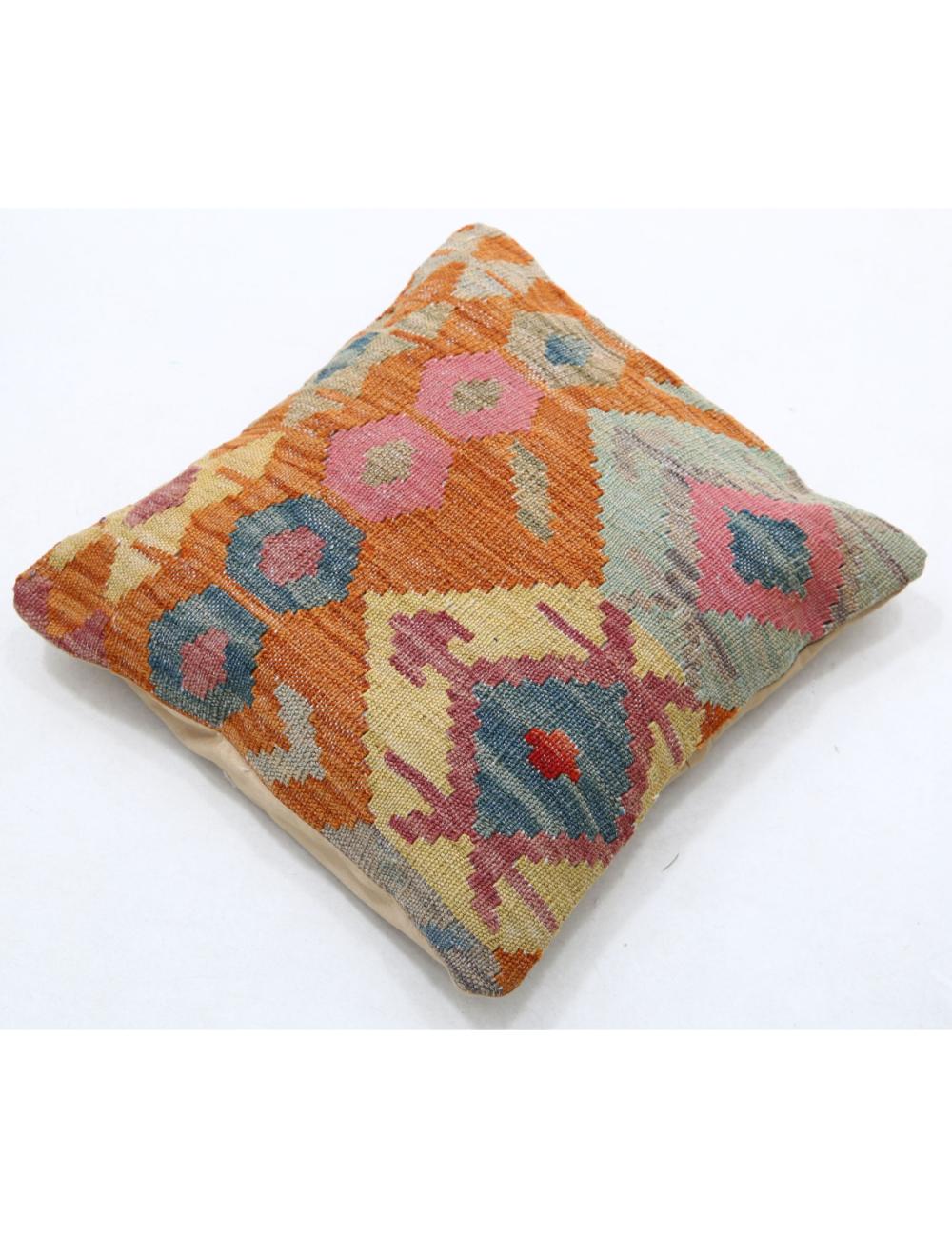 Pillows 1' 5" X 1' 5" Hand-Woven Wool Pillow 1' 5" X 1' 5" (43 X 43) / Multi / Multi