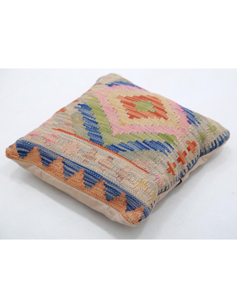 Pillows 1' 5" X 1' 5" Hand-Woven Wool Pillow 1' 5" X 1' 5" (43 X 43) / Multi / Multi