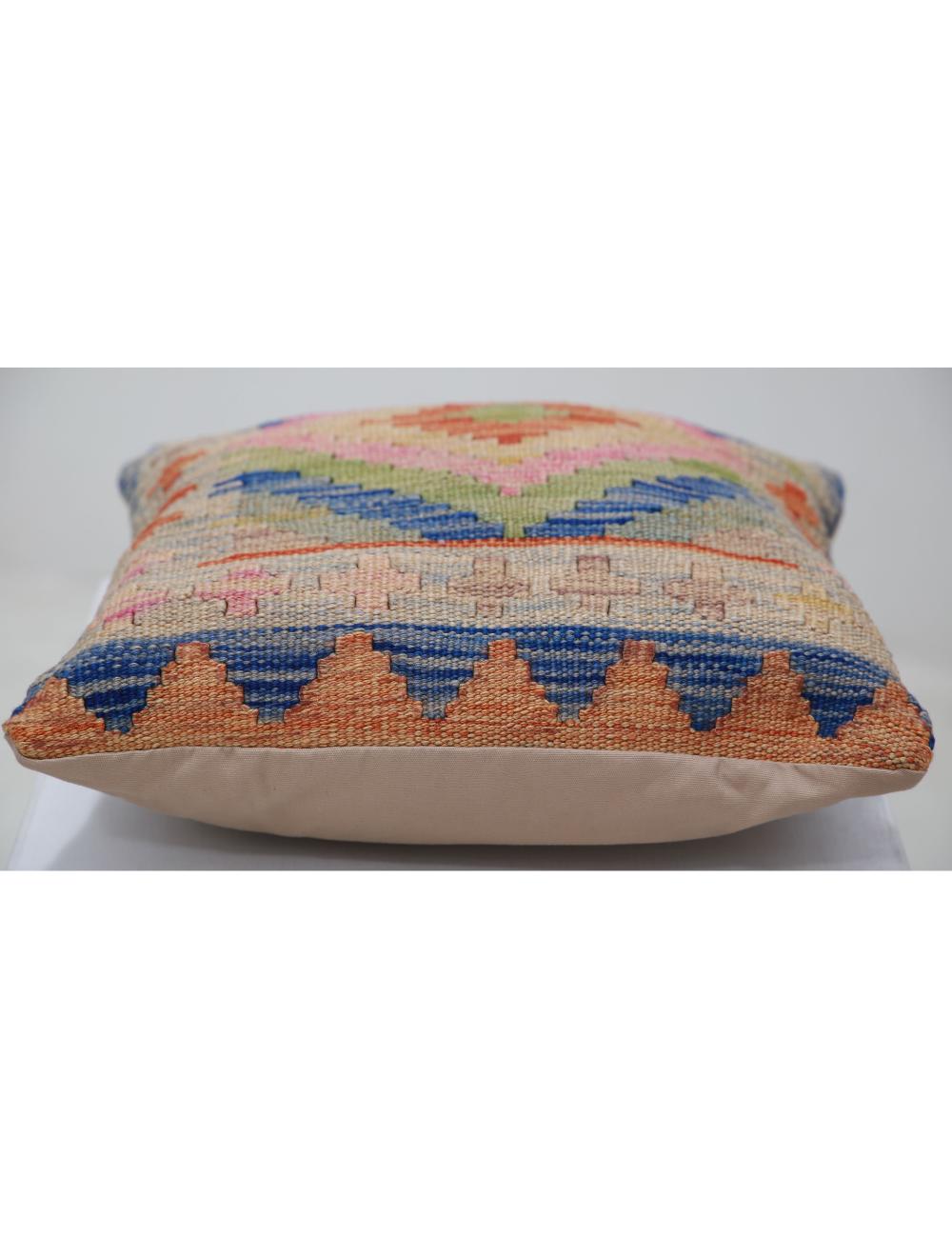 Pillows 1' 5" X 1' 5" Hand-Woven Wool Pillow 1' 5" X 1' 5" (43 X 43) / Multi / Multi