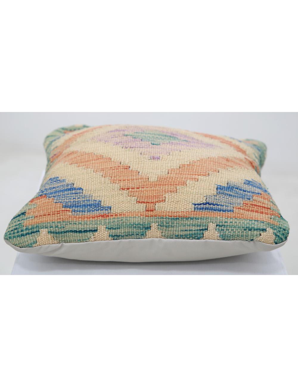 Pillows 1' 5" X 1' 5" Hand-Woven Wool Pillow 1' 5" X 1' 5" (43 X 43) / Multi / Multi