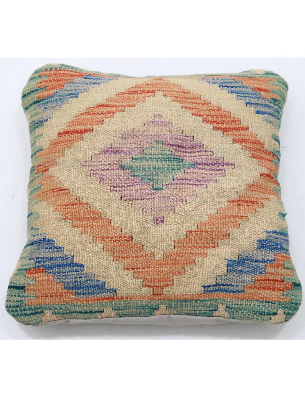 Pillows 1' 5" X 1' 5" Hand-Woven Wool Pillow 1' 5" X 1' 5" (43 X 43) / Multi / Multi