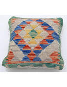 Pillows 1' 5" X 1' 5" Hand-Woven Wool Pillow 1' 5" X 1' 5" (43 X 43) / Multi / Multi