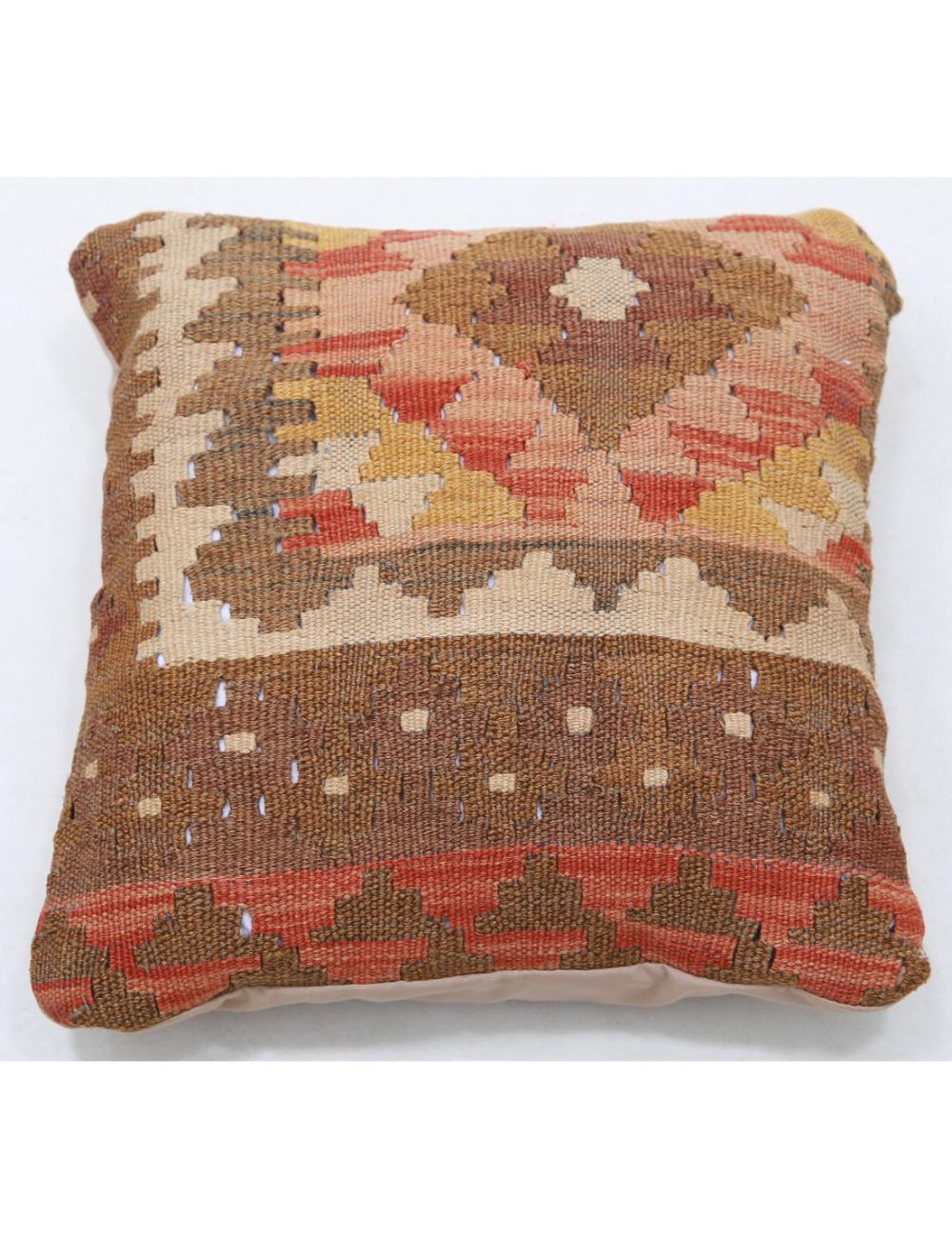 Pillows 1' 5" X 1' 5" Hand-Woven Wool Pillow 1' 5" X 1' 5" (43 X 43) / Multi / Multi