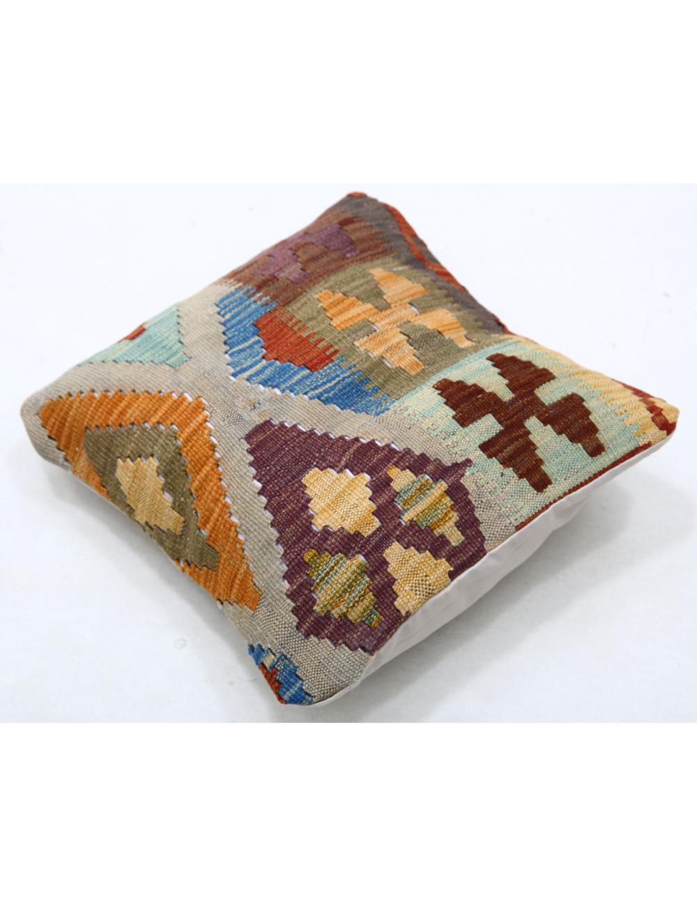 Pillows 1' 5" X 1' 5" Hand-Woven Wool Pillow 1' 5" X 1' 5" (43 X 43) / Multi / Multi