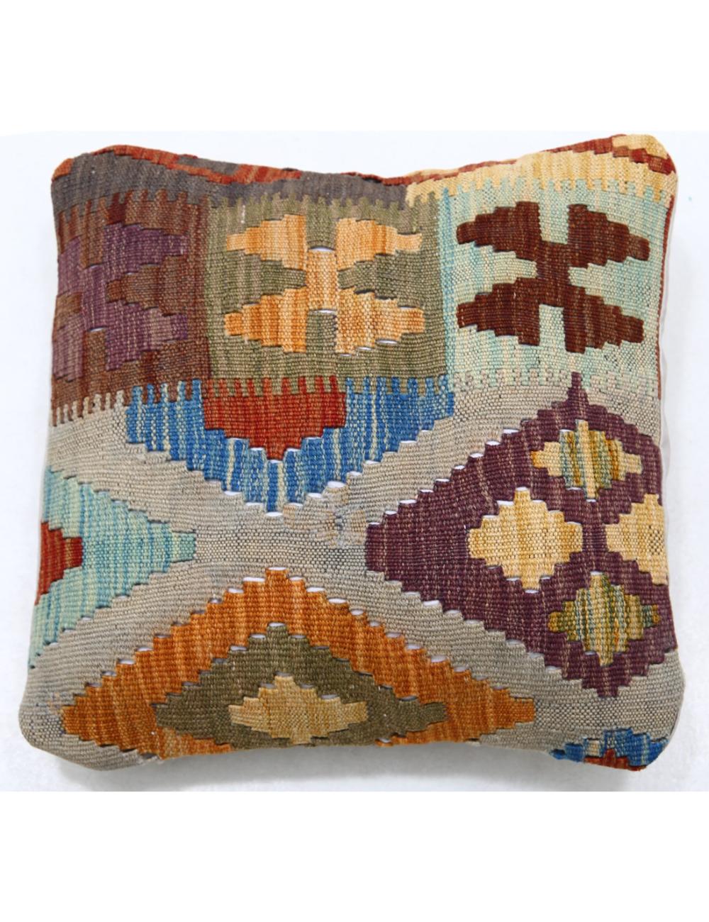 Pillows 1' 5" X 1' 5" Hand-Woven Wool Pillow 1' 5" X 1' 5" (43 X 43) / Multi / Multi