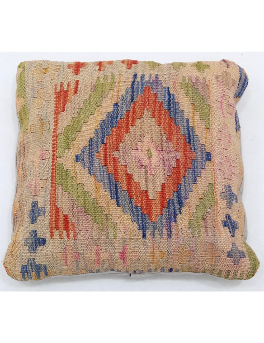 Pillows 1' 5" X 1' 5" Hand-Woven Wool Pillow 1' 5" X 1' 5" (43 X 43) / Multi / Multi