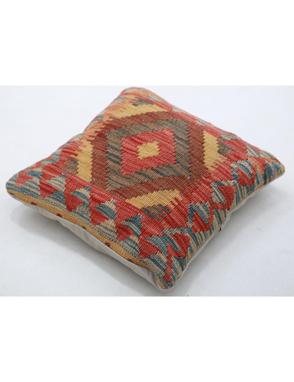 Pillows 1' 5" X 1' 5" Hand-Woven Wool Pillow 1' 5" X 1' 5" (43 X 43) / Multi / Multi