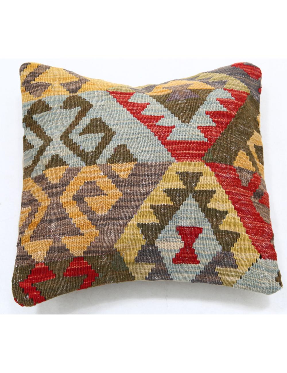 Pillows 1' 5" X 1' 5" Hand-Woven Wool Pillow 1' 5" X 1' 5" (43 X 43) / Multi / Multi