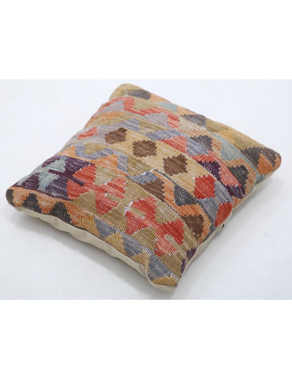 Pillows 1' 5" X 1' 5" Hand-Woven Wool Pillow 1' 5" X 1' 5" (43 X 43) / Multi / Multi