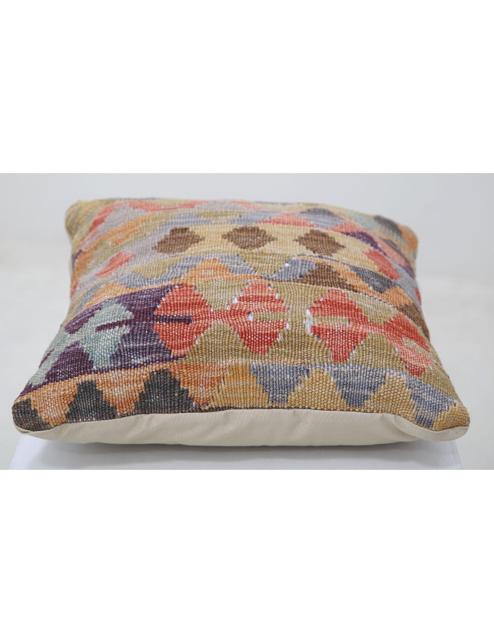 Pillows 1' 5" X 1' 5" Hand-Woven Wool Pillow 1' 5" X 1' 5" (43 X 43) / Multi / Multi